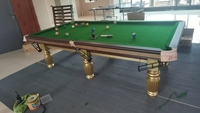 Prix d'Usine Table de Billard de 9 Pieds en Bois Massif et Marbre, Table de Pool À Vendre