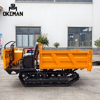 Nouveau mini-camion diesel OKEMAN, camion à benne basculante sur chenilles de 2 tonnes, Euro 5, émission automatique, direction à gauche