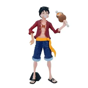 27cm Anime Luffy Figures Star Eyes Viande-Manger Accessoires Interchangeables Figurines