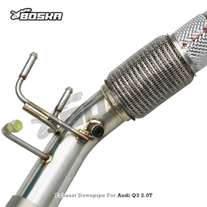 Downpipe Catalizado de Alto Flujo Personalizado para Audi Q3 2.0T 2019-2021 Boska Racing, Acero Inoxidable 304, 1.5mm de Grosor, 200 Celdas OPF/GPF, 3 Años de Garantía - Product Image 2