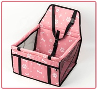 Nid de siège de voiture portable Idefair pour animaux de compagnie Sac de coussin en cuir pour chien et chat avec filet suspendu Sac de voiture pour chiens et chats