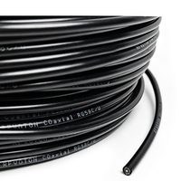 Kabel Koaksial RF RG58U 50 Ohm Pabrikasi Pabrik, Kabel Koaksial RF Low Loss, Kawat Tembaga Tinned Terlilit RG58 A/U SYV50-3, Kabel Video dengan Selubung PVC