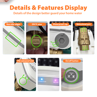 Válvula de Agua Inteligente Tuya Zigbee 3.0 de Alta Presión con Sensor de Fugas, Cierre Automático, Controlador Inalámbrico para Tuberías, para Apartamentos y Hoteles