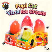 Pabrik PoPI CAT Es Krim Bentuk 3D Rasa Jeruk Segar Stroberi Mangga Pisang Camilan Beku