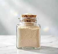 Toples Penyimpanan Makanan Kaca Mini Persegi 50ml Transparan Dengan Tutup Gabus Anti Bocor Wadah Bumbu Dapat Digunakan Kembali Untuk Dapur Rumah Tangga