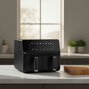 Freidora de Aire Caliente Doble Clatronic de 8L y 2700W con Control Táctil Digital, Cocina sin Aceite, Electrodoméstico de Cocina - Product Image 2