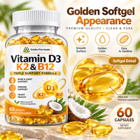 Capsules de Vitamine D3 K2 B12 en Gélules Souples à Marque Privée OEM - Complément Alimentaire pour le Soutien des Os, du Cœur et du Système Immunitaire