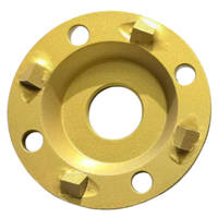Disque de meulage PCD de 3 po / 76 mm, forme 4-quarts de cercle, pour le décapage de la colle époxy sur les bords et les coins
