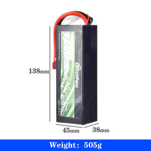 RacePow rc carro bateria packs. 3S 7800mah 11.1V 80C Recarregável RC Lipo Bateria com Hard Case Trx RC Car - Product Image 4