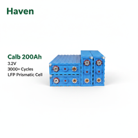 Celda de Batería LiFePO4 CALB 3.2V 200Ah, 3000+ Ciclos, Almacenamiento de Energía Solar, UPS para Vehículos Eléctricos, Celda Prismática de Grado A para Paquete de Baterías de 24V/48V