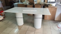 Mobilier de salle à manger moderne table en marbre