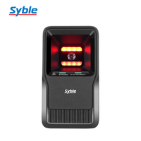 Escáner de Código de Barras con Cable Syble, Lector de Código de Barras de Escritorio Omnidireccional 2D, Compatible con Códigos QR, OEM/ODM