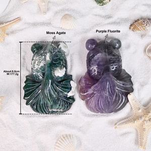 คริสตัลรูปปลาทองสำหรับเป็นของขวัญหินบำบัดสำหรับเป็นของขวัญแกะสลักด้วยมือจากคริสตัล - Product Image 4