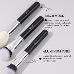 Private Logo 15PCs Black Luxury Goat Hair Makeup Brush Set con estuche Powder Concealer Eyeliner Brushes Set <span class=keywords><strong>Maquillaje</strong></span> - Product Image 4