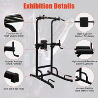 IUNNDS OEM Nuevo diseño Power Tower Entrenamiento de fuerza Pull up Bar Station Estación de inmersión ajustable Gimnasio en casa Equipo de fitness
