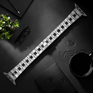 Correa de Reloj de Titanio, Correa de Repuesto de Acero Inoxidable para Reloj Inteligente, Correa Plateada para Uso Diario y de Negocios - Product Image 1