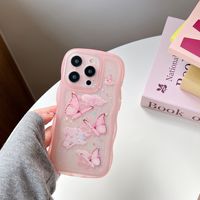 Prix d'usine, pas de minimum, étui de téléphone étanche en TPU, motif papillon, impression transparente, logo, étui de téléphone portable