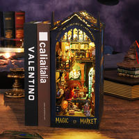 Hamaileon - Kit de Decoración Gótica para Librería, Tienda de Pociones Mágicas, con Luz LED Cálida, Estilo Academia Oscura, Regalo para Adultos, MOQ Bajo