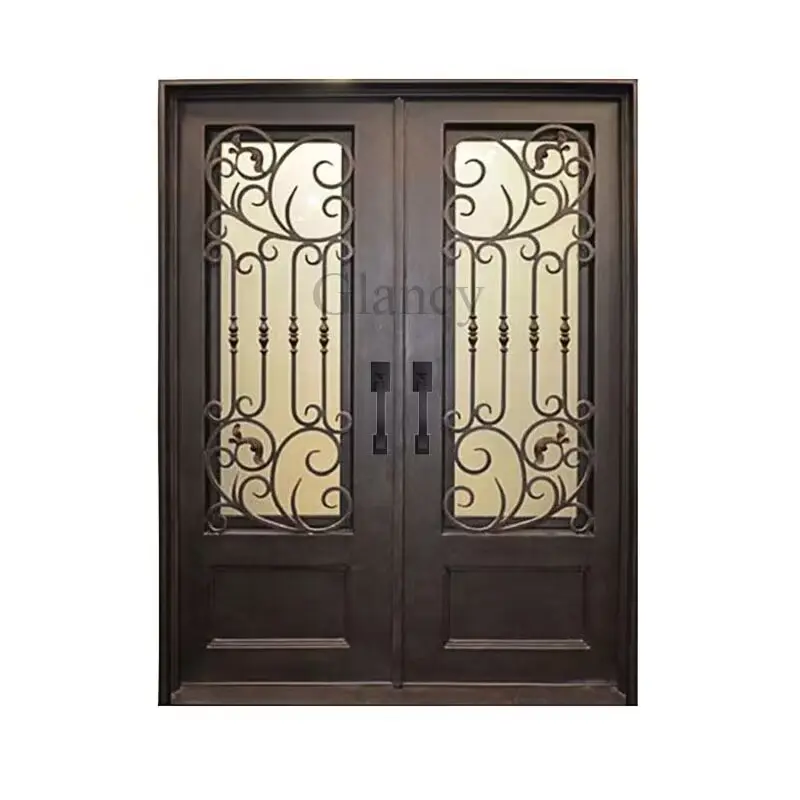 Houses Exterior Front Door Outside Security Entry Entrance Wrought Iron Front Exterior Doors