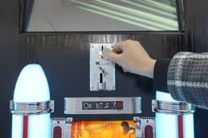 Retro bằng gỗ Máy hát tự động với đèn đầy màu sắc CD Music Combo <span class=keywords><strong>DJ</strong></span> bàn xoay người chơi lớn người tiêu dùng sản phẩm điện tử - Product Image 2