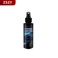 Spray de revêtement céramique F6 -120mL, effet miroir hydrophobe, protection contre la pluie acide et les UV, scellant pour peinture, nano-revêtement pour voiture