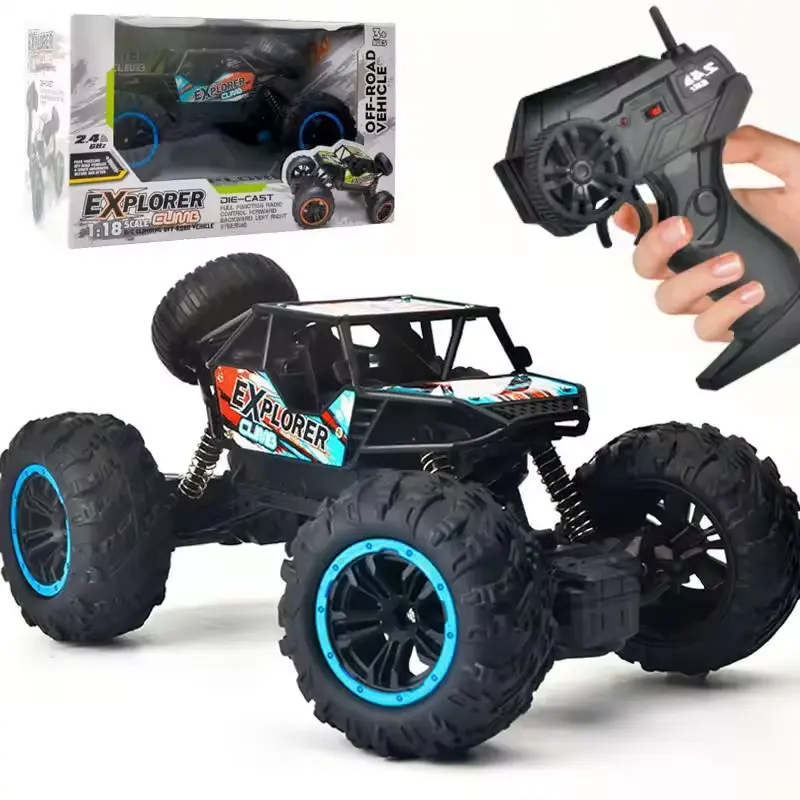 แบตเตอรี่ดําเนินการ 2.4GHZ รีโมทคอนโทรล Off-road Cross Country วิทยุควบคุมรถของเล่น RC รถ RC Stunt รถสําหรับของเล่นเด็ก