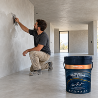 Revêtement de sol en microciment, peinture microciment résistante à l'usure, imperméable, sans joint, pour intérieur et extérieur, revêtement décoratif en béton
