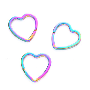Llavero con hebilla de cinturón de acero <span class=keywords><strong>y</strong></span> metal en forma de corazón fuerte para accesorios de bolso <span class=keywords><strong>y</strong></span> llaveros - Product Image 4