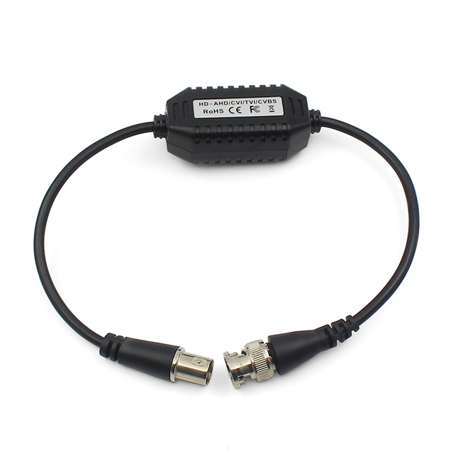 BNC Video Balun Video Signal Anti Jamming Device Ground Loop Isolator Real 18AWG Solid Copper for CCTV