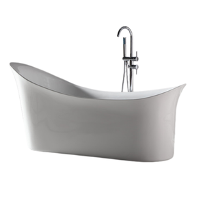 Baignoire autoportante moderne en acrylique de haute qualité avec drain, fonction de trempage et de massage pour hôtels, prix abordable - Product Image 1