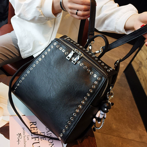 Wholesale Personality Rivet <b>Backpack</b>, New Korean Style Multifunctional Fashion Casual Travel Bag for Women Girls - Product Image 3