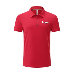 Hoge Kwaliteit Nieuw Design Heren Shirts Polo Maat Korte Mouwen Outdoor Sport Heren Poloshirt Mode Rode Poloshirts