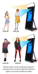 Nouvelle marque Photomaton à écran tactile de 70 pouces avec <span class=keywords><strong>cadre</strong></span> LED, contrôle par application logicielle gratuite, appareil photo et imprimante - Product Image 6