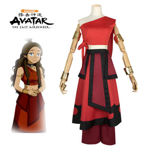 Anime <span class=keywords><strong>Avatar</strong></span> l'ultimo Airbender Katara Fire Nation Aang Cosplay Costume per donne adulte Halloween carnevale vestiti di alta qualità - Product Image 4