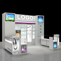 Escaparate de joyería DIY, diseño de interiores, elegante exhibición de cristal, elegantes gabinetes, estante, quiosco de joyería para exhibiciones de escaparate perfectas