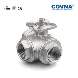Venta de Liquidación COVNA B2B: Válvula de Bola Eléctrica de Acero Inoxidable DN20 de 3/4 Pulgadas, 3 Vías, Puerto en T, 1000 WOG, 24 Voltios, Rosca Hembra - Product Image 5