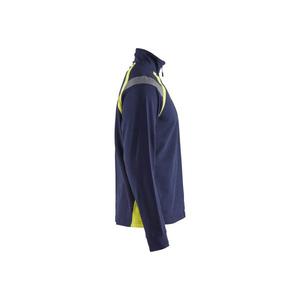 BLAKLADER - 3432115889334XL Sudadera con media cremallera Azul marino/Amarillo Hi-vis-EAN 7330509595527 ROPA DE TRABAJO DE LA HI-VIS - Product Image 4