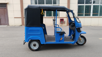 Tricycle électrique 72V 3000W à carrosserie fermée, capacité 4 passagers, vitesse 50-70 km/h, charge utile supérieure à 400 kg, en acier