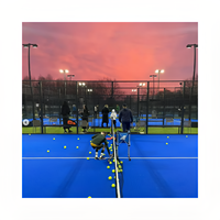 Nouveau produit en usine dernier terrain de tennis de padel panoramique complet de haute qualité