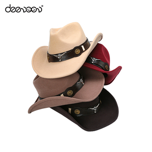 Sombrero de Fieltro de Lana 100% al por Mayor, Color Negro y Rosa Sólido, Económico, para Uso Diario al Aire Libre, Estilo Vaquero, Unisex, para Hombre y Mujer - Product Image 2