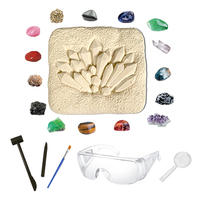 Kit de fouilles archéologiques en plastique pour enfants TENGXIN, jeu éducatif de chasse au trésor de cristaux et de fossiles, puzzle pour les enfants de 2 à 13 ans