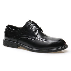 Men's Lace-Up Height Increasing Feature PU Insole Slip-On Closure Dress <b>Shoes</b> for Weddings and Spring/ Autumn Seasons - Product Image 1