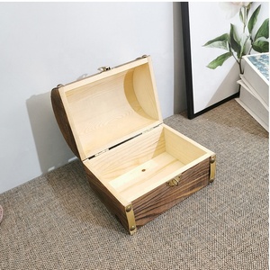 Hộp đựng đồ trang sức bằng gỗ hình chữ nhật cổ điển, làm thủ công, in laser, dùng làm quà tặng - Product Image 2