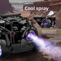 Vehículo Todoterreno RC para Niños con Sonidos Realistas de Motor, Luces Intermitentes y Emisión de Niebla