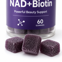 Complément alimentaire anti-âge avancé NAD+ Collagène Peptides Gummy 100g pour adultes, directement de l'usine, emballage personnalisé OEM ODM