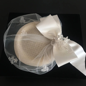 Sombrero de mujer con velo de jaula de pájaros para fiesta de boda Mariage Accessoirres Deco Pamelas Y Tocados Para Bodas - Product Image 6