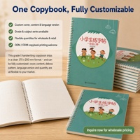 Servicio de Impresión de Cuadernos de Caligrafía Personalizados, 175x250mm, 350gsm, Cubierta con Grabado, Encuadernación en Espiral