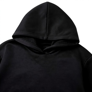Sweat-shirt à capuche zippé pour bébé, décontracté, tricoté, 100 % coton, noir, manches rayées marine, séchage rapide, pour enfants, extérieur - Product Image 4