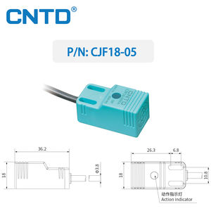 Fabricante de CNTD Sensor de proximidad distancia de detección de tipo <span class=keywords><strong>cuadrado</strong></span> 5mm salidas de dos cables 500Hz NPN para IP67 industrial - Product Image 3