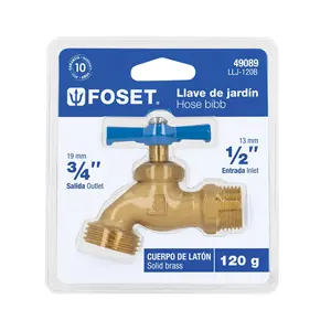 Chiave per tubi Master con 72 unità, ottone, 120g, 1/2', blister, FOSET - Product Image 3